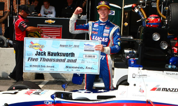 Hawksworth to start from pole at Baltimore