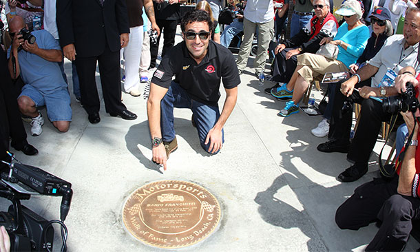 Dario Franchitti is inducted into the Long Beach Walk of Fame