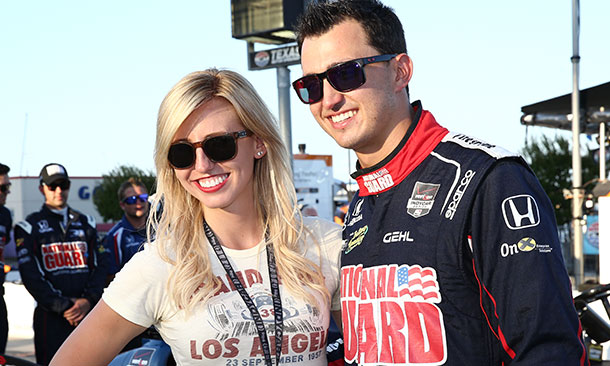 Graham Rahal and Courtney Force