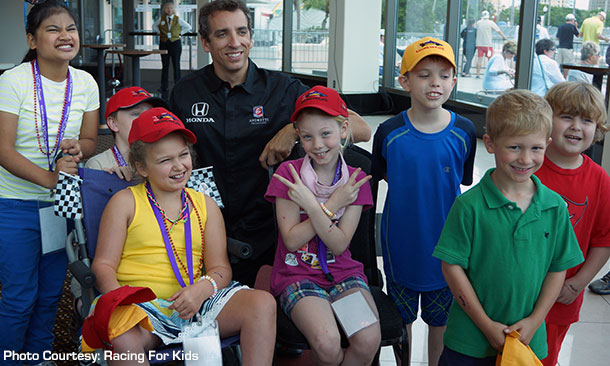 Justin Wilson with Racing For Kids