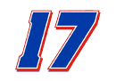 Kyle Larson's car number, #17