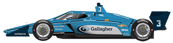 Driver of the #3 Scott McLaughlin's Car Livery