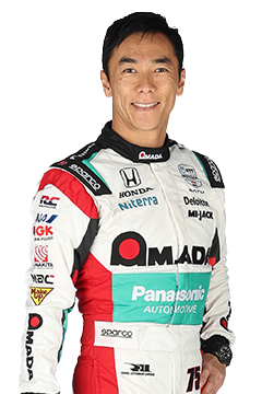 Bust of Takuma Sato, driver of the #75