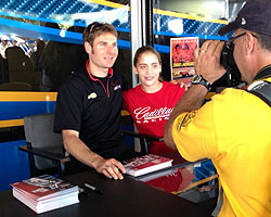 Will Power signs autographs at Detroit Cruise