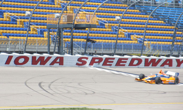 Iowa Speedway Test - Charlie Kimball