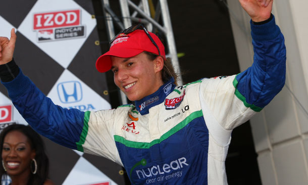 Simona De Silvestro in Houston (First Podium)