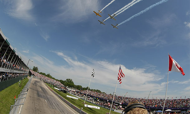 Flyover for the Chevrolet Indy Dual in Detroit