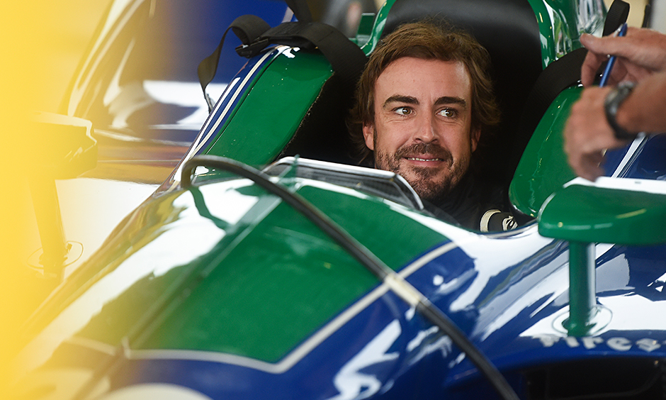 Alonso tests Indy car at Barber Motorsports Park
