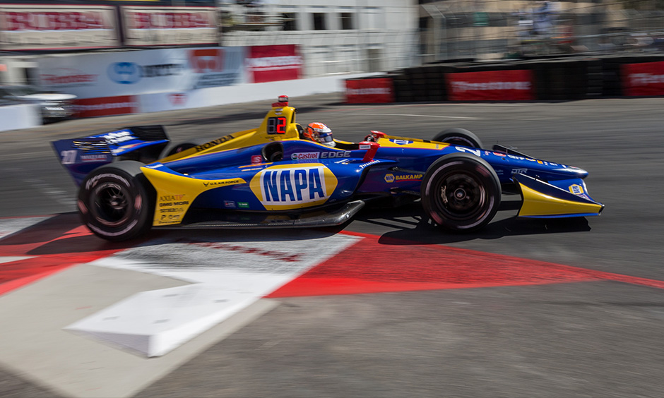 Rossi's calm resolve leads him atop Long Beach practice chart