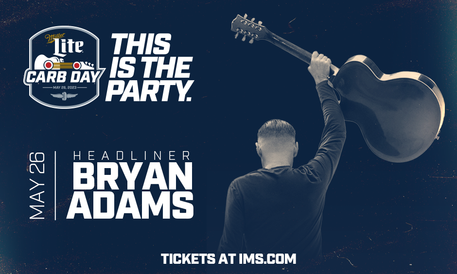 Bryan Adams To Headline Miller Lite Carb Day Concert May 26