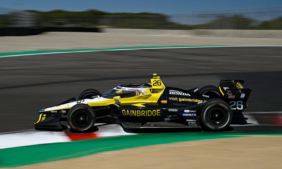 Fuel-Saving Herta Comes Up Just Short at Laguna Seca