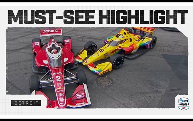 Must See Highlight: Alex Palou, Josef Newgarden Collide in Detroit