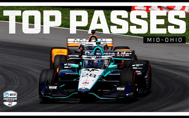 Top 5 Passes from Honda Indy 200 at Mid-Ohio 