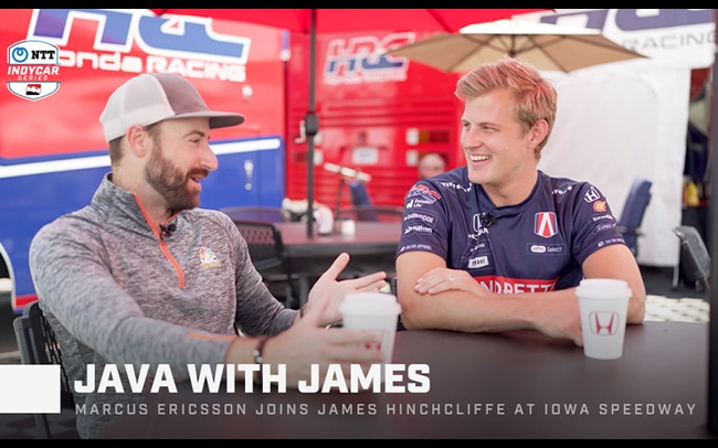 Java with James: Marcus Ericsson at Iowa Speedway