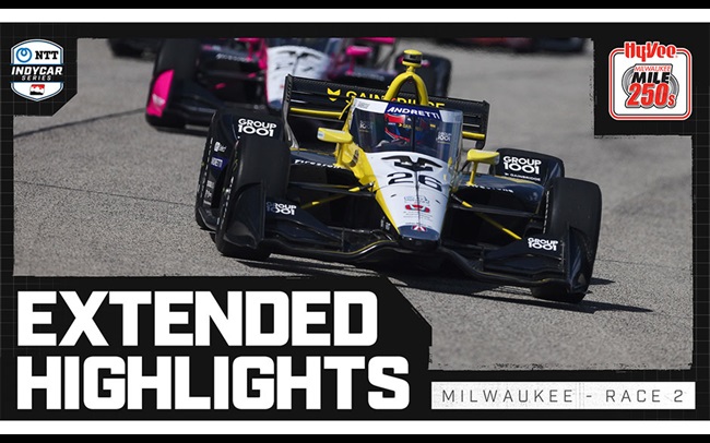 Official Extended Highlights: Hy-Vee Milwaukee Mile 250s - Race 2