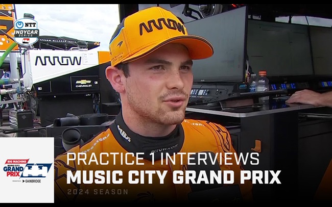 Driver Reaction from Practice for the 2024 Music City Grand Prix