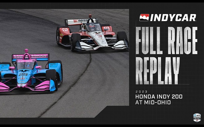 Full Race Replay: 2023 Honda Indy 200 from Mid-Ohio Sports Car Course