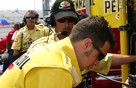 Kevin "Rocket" Blanch and Sam Hornish, Jr.